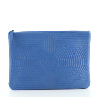 Chanel Korean Garden O Case Clutch Quilted Lambskin Medium