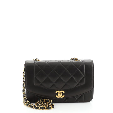 Chanel Vintage Diana Flap Bag Quilted Lambskin Small
