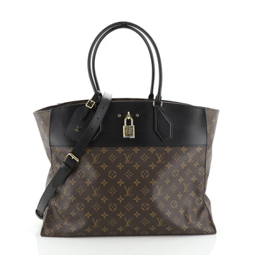 Louis Vuitton City Steamer Handbag Monogram Canvas XXL
