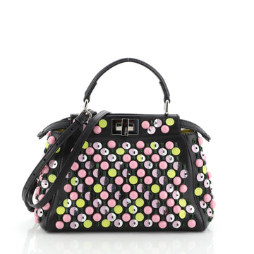 Fendi Peekaboo Bag Studded Leather Mini