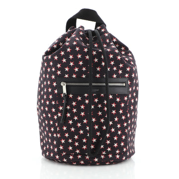 Saint Laurent City Sailor Backpack Printed Canvas