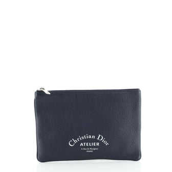 Christian Dior Zip Pouch Leather Small