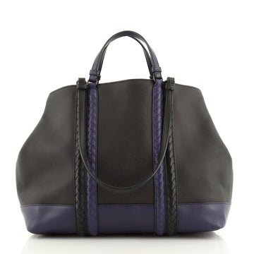 Bottega Veneta Corso Tote Leather with Intrecciato Detail