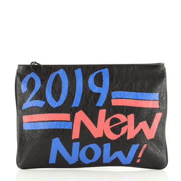 Balenciaga Graffiti Bazar Pouch Leather