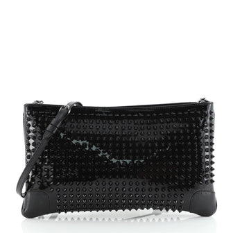 Christian Louboutin Loubiposh Clutch Spiked Patent