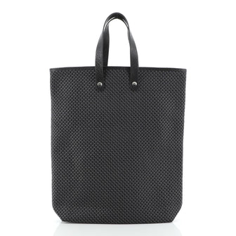 Hermes Ahmedabad Tote Woven Leather and Canvas GM