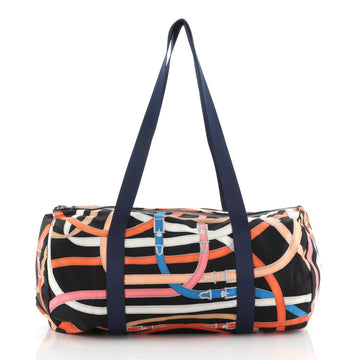Hermes Airsilk Duffle Bag Printed Silk 38