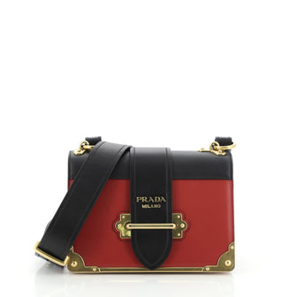 Prada Cahier Crossbody Bag City Calf and Saffiano Small