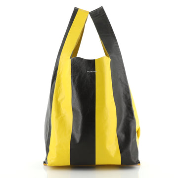 Balenciaga Supermarket Shopper Bag Striped Leather Medium