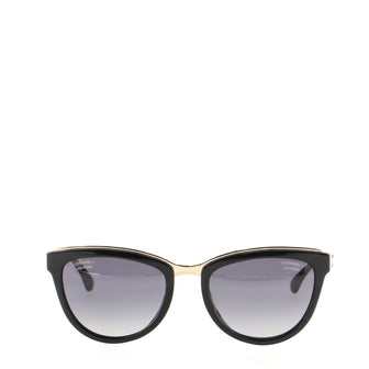 Chanel CC Chain Cat Eye Sunglasses Acetate and Metal