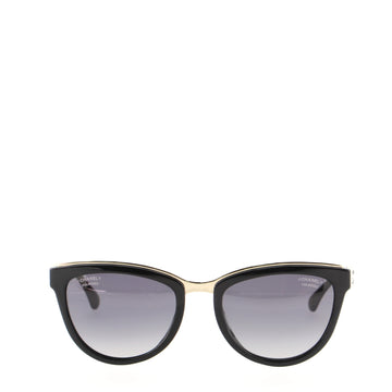 Chanel CC Chain Cat Eye Sunglasses Acetate and Metal