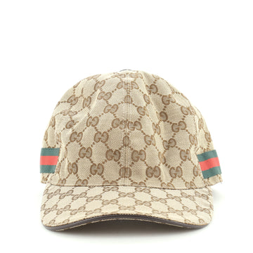 Gucci Web Baseball Cap GG Canvas