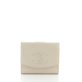 Chanel Timeless CC French Wallet Caviar Compact