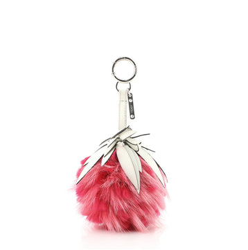 Fendi Strawberry Bag Charm Fur