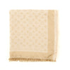Louis Vuitton Monogram Shawl Silk with Wool Neutral 56118290