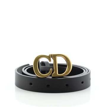 Christian Dior Saddle Belt Leather Thin