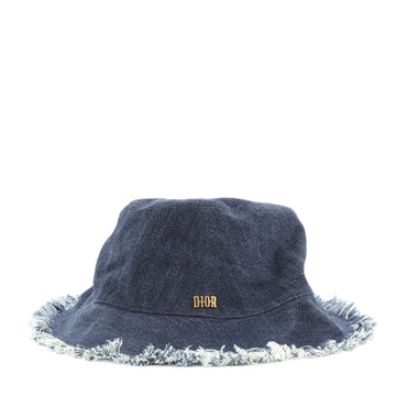 Christian Dior Fringe Bucket Hat Denim