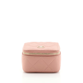 Chanel CC Jewelry Case Quilted Caviar
