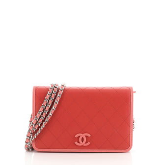 Chanel Covered CC Wallet on Chain Quilted Lambskin