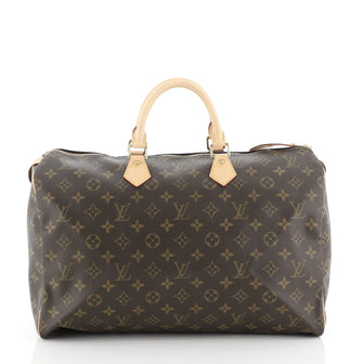 Louis Vuitton Speedy Handbag Monogram Canvas 40