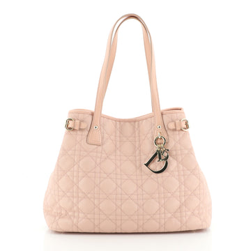 Christian Dior Panarea Tote Cannage Quilt Canvas Medium