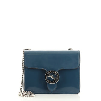 Gucci Interlocking Shoulder Bag Patent Small