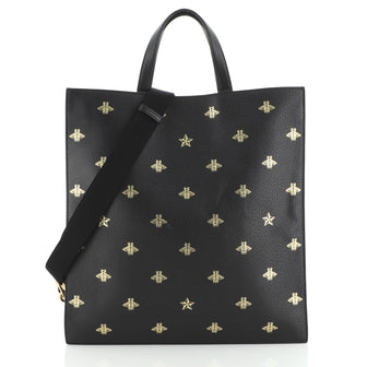 Gucci Convertible Soft Open Tote Printed Leather Tall