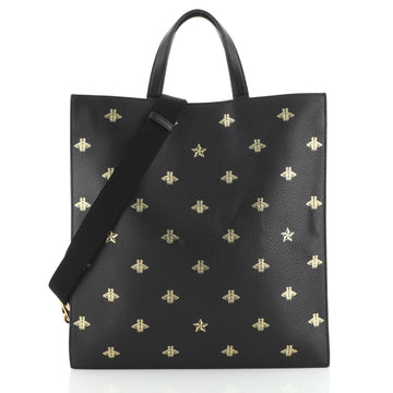 Gucci Convertible Soft Open Tote Printed Leather Tall