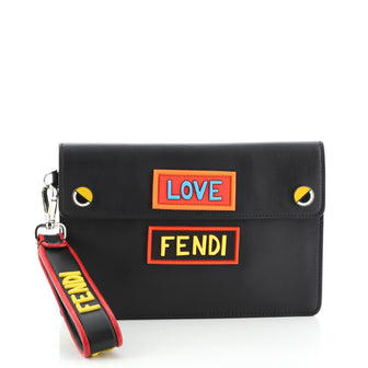 Fendi Vocabulary Flap Pouch Leather Small