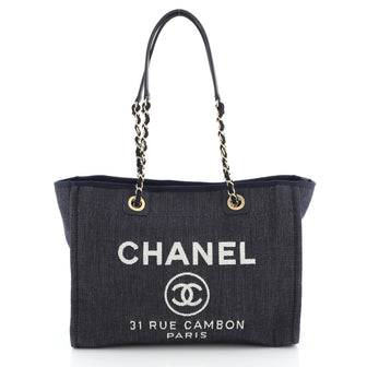 Chanel Deauville Tote Denim Small