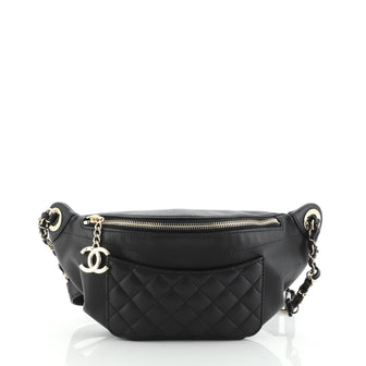 Chanel Bi Classic Quilted Lambskin Leather Waist Bag