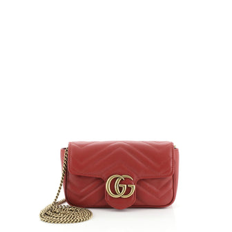 Gucci GG Marmont Flap Bag Matelasse Leather Super Mini
