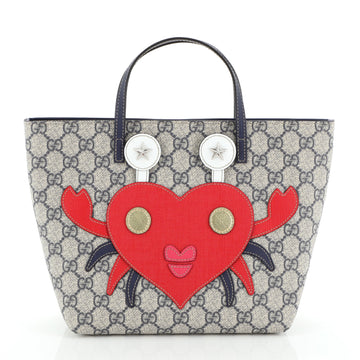 Gucci Children's Animal Tote GG Coated Canvas with Applique Small
