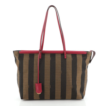 Fendi Pequin Roll Tote Canvas Large