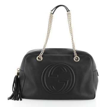 Gucci Soho Chain Zip Shoulder Bag Leather Medium
