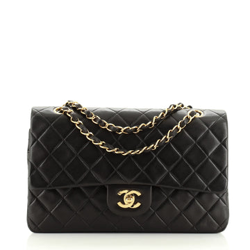 Chanel Vintage Classic Double Flap Bag Quilted Lambskin Medium