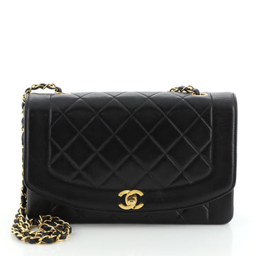 Chanel Vintage Diana Flap Bag Quilted Lambskin Medium