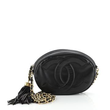 Chanel Vintage CC Tassel Camera Bag Lambskin Mini