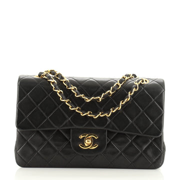Chanel Vintage Classic Double Flap Bag Quilted Lambskin Small