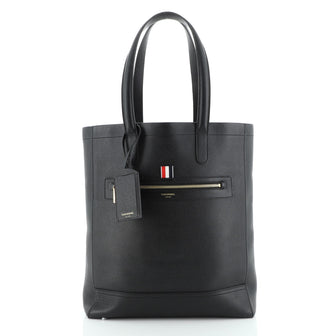Thom Browne Front Zip Tote Leather Tall