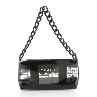Chanel Coco Window Pochette Printed Vinyl