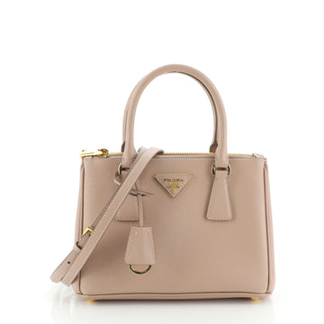 Prada Galleria Double Zip Tote Saffiano Leather Small