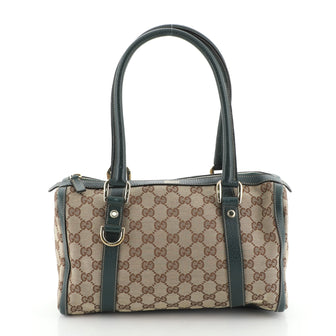 Gucci D Ring Boston Bag GG Canvas Mini