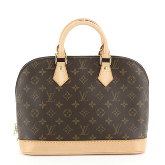 Louis Vuitton Vintage Alma Handbag Monogram Canvas PM