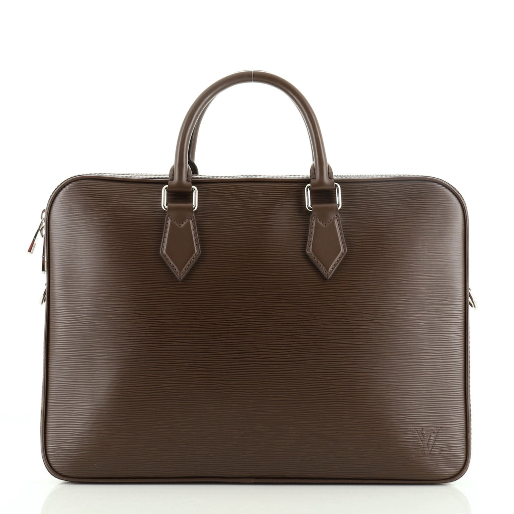 Louis Vuitton Dandy Briefcase Epi Leather MM Brown 5617416