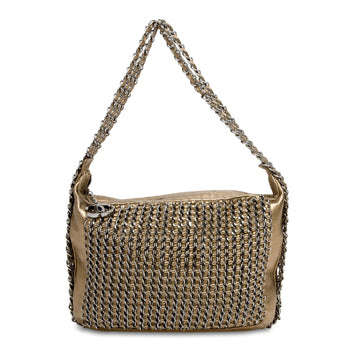 Chanel Triple Chain Hobo Lambskin