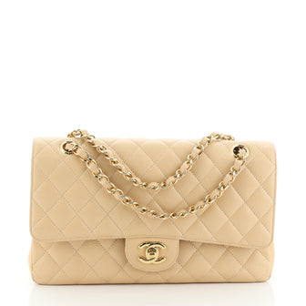 Chanel Classic Double Flap Bag Quilted Caviar Medium