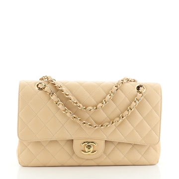 Chanel Classic Double Flap Bag Quilted Caviar Medium