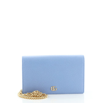 Gucci Petite GG Marmont Chain Wallet Leather Mini