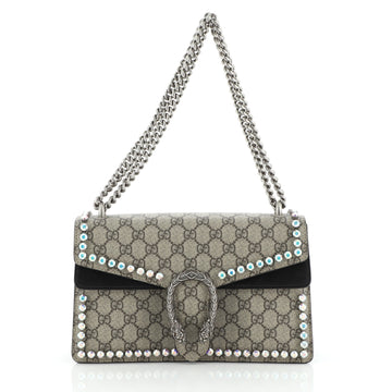 Gucci Dionysus Bag Crystal Embellished GG Coated Canvas Medium